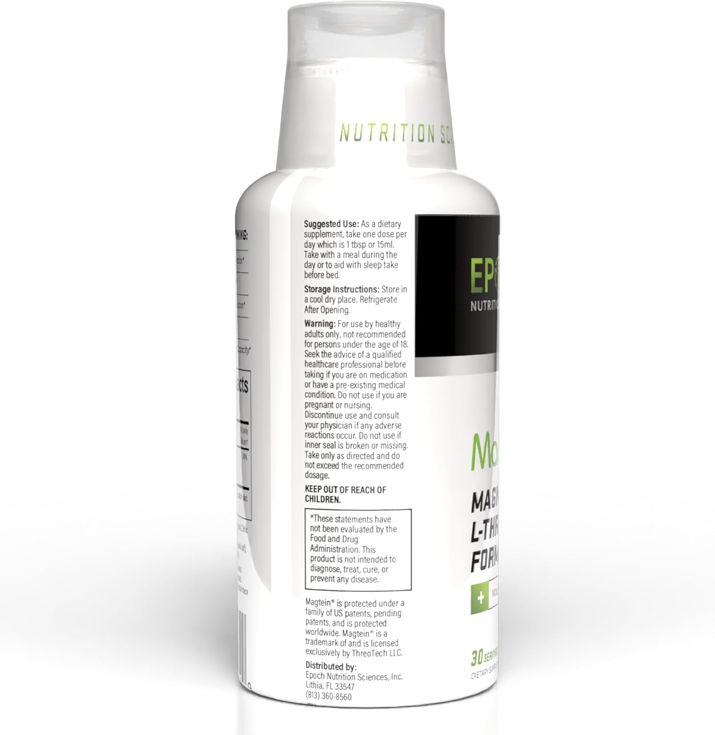 Magtein® Magnesium L-Threonate Liquid – Strawberry Lemon (30 Servings)