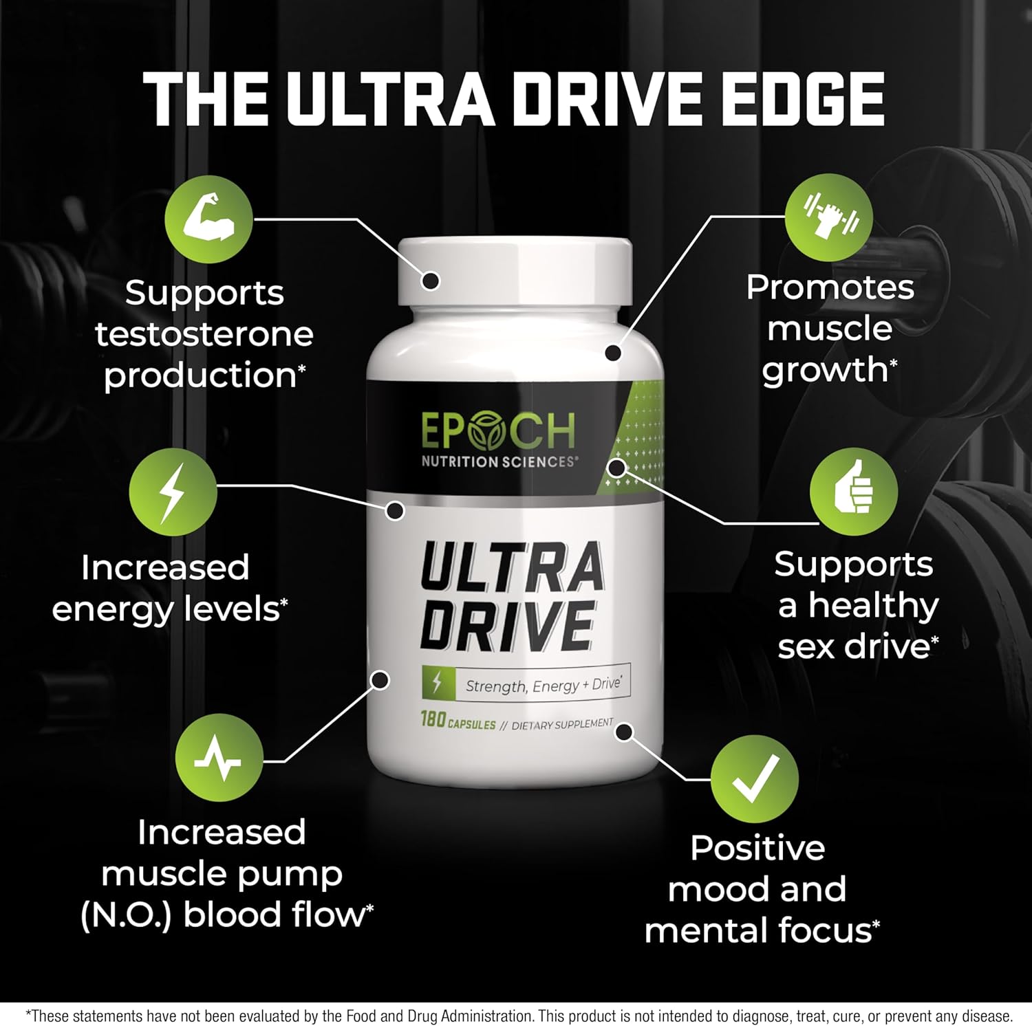 Ultra Drive – Strength, Energy & Performance Support (180 Capsules)