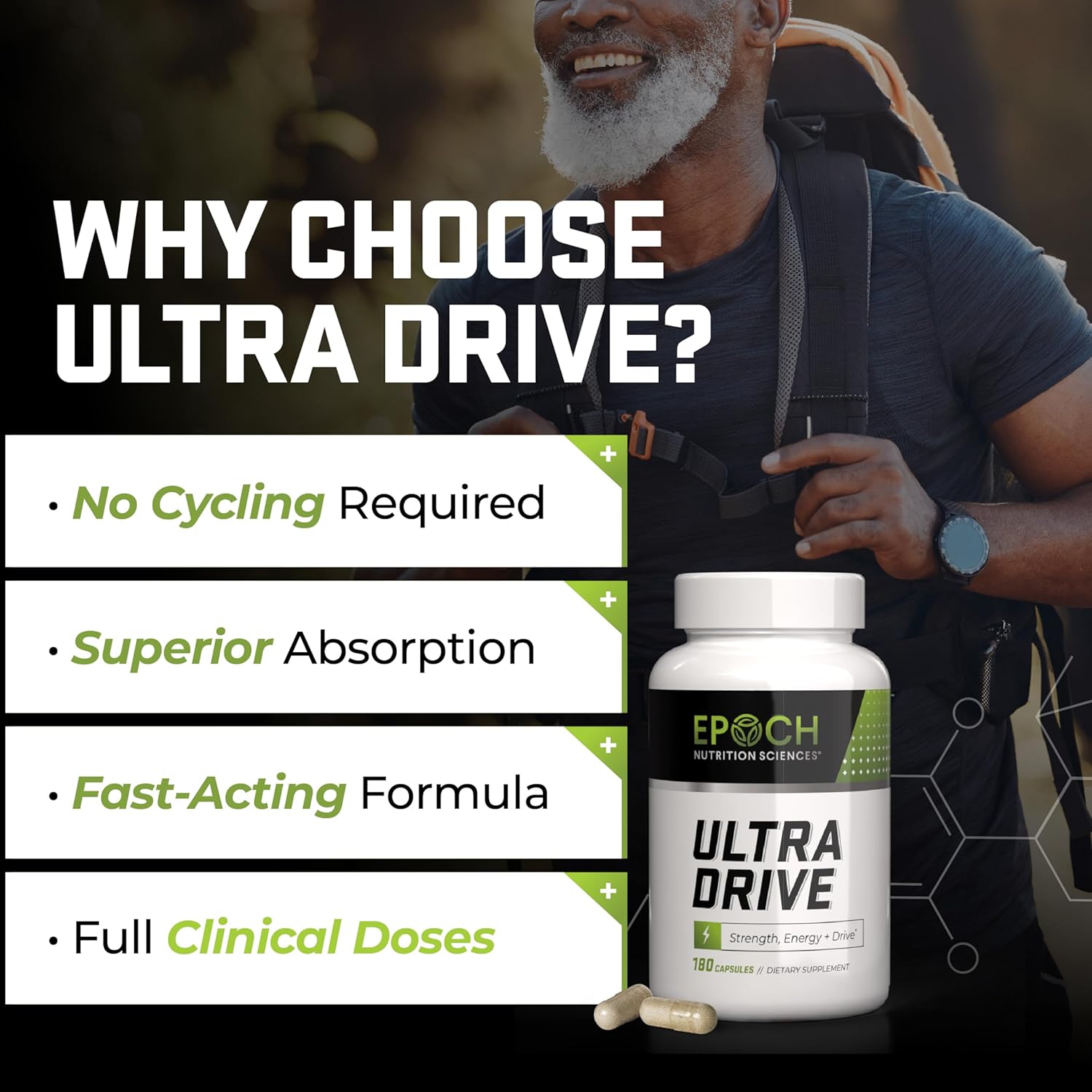 Ultra Drive – Strength, Energy & Performance Support (180 Capsules)